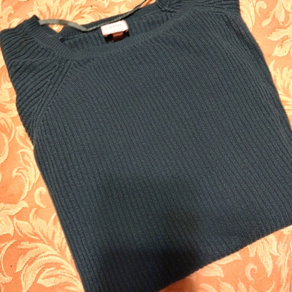 🌿 Fabulous Dark Emerald Green Ribbed Sweater Top - M - Picture 8 of 14